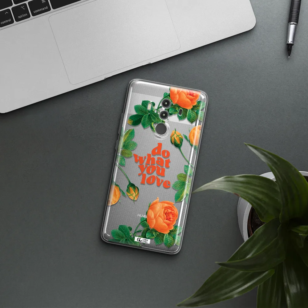 a close up of flowers Huawei Mate 10 Clear TPU Case