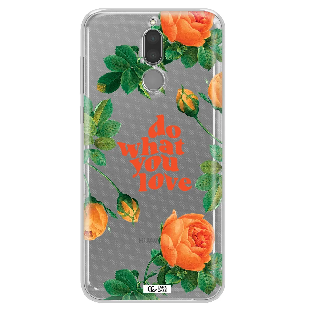 a close up of flowers Huawei Mate 10 Lite Clear TPU Case