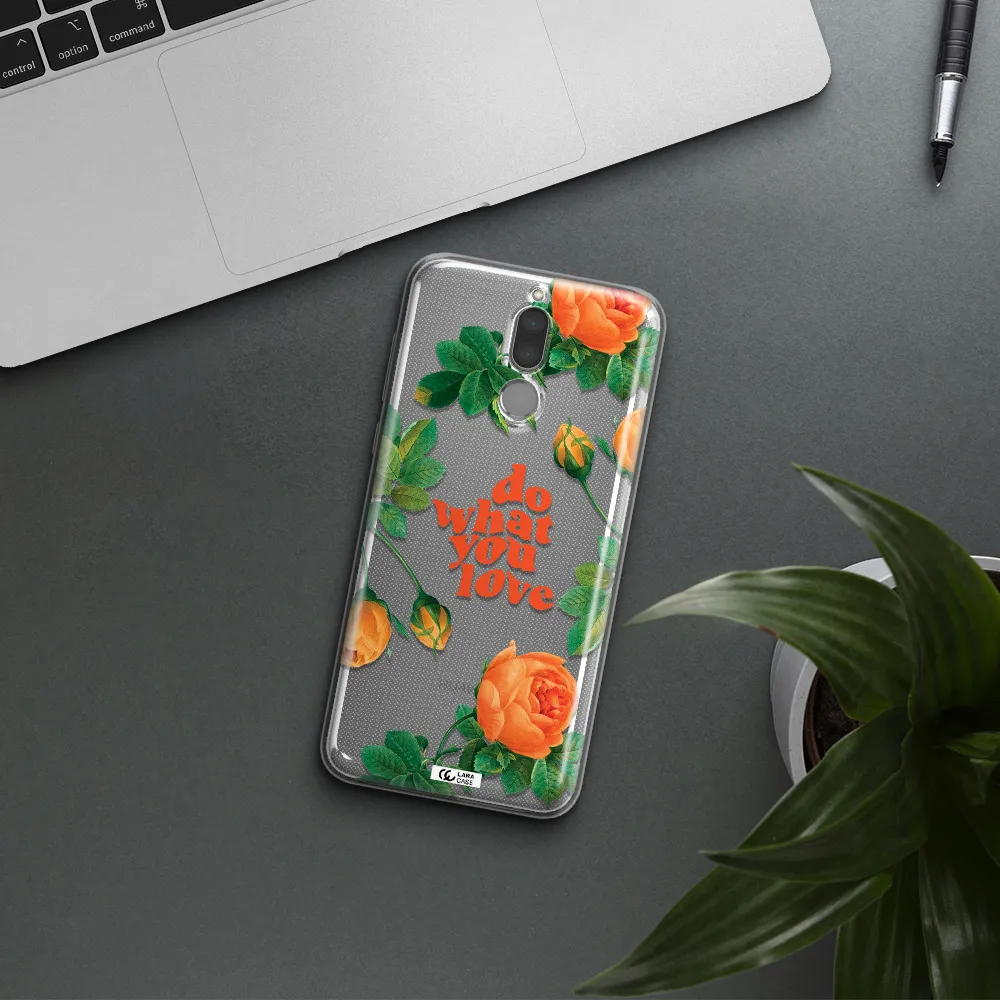 a close up of flowers Huawei Mate 10 Lite Clear TPU Case
