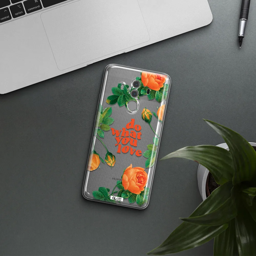 a close up of flowers Huawei Mate 10 Pro Clear TPU Case