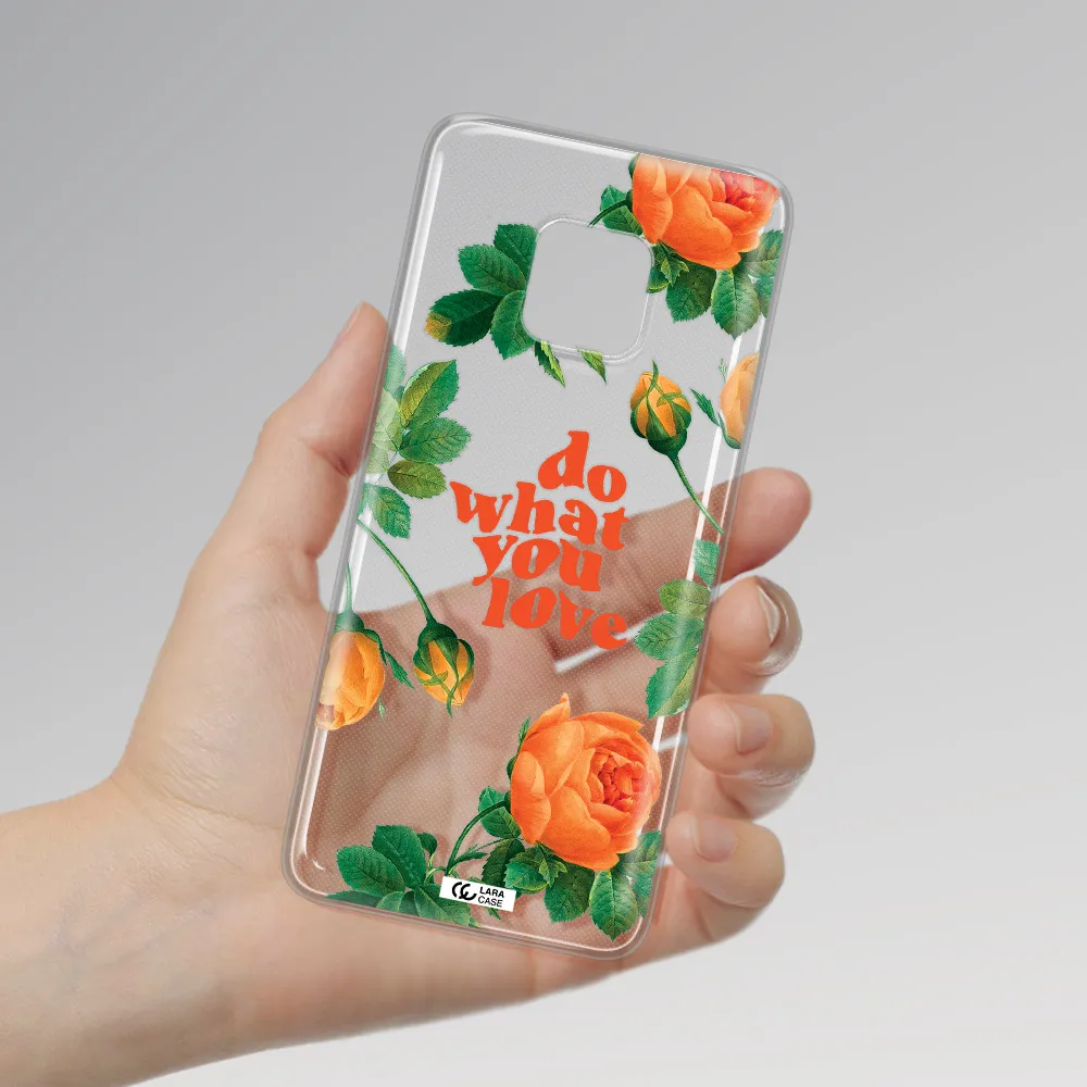 a close up of flowers Huawei Mate 20 Pro Clear TPU Case