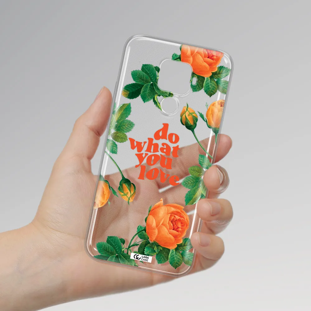 a close up of flowers Huawei Mate 30 Lite Clear TPU Case