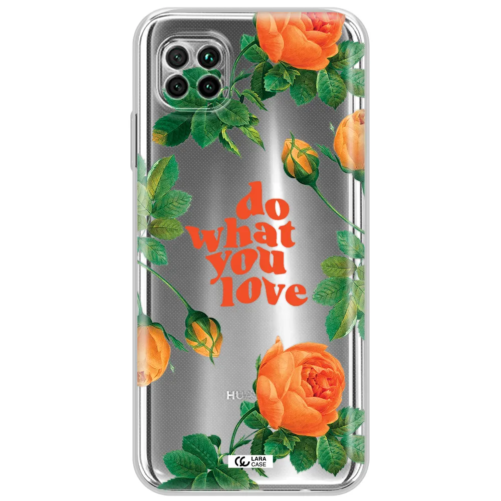 A Close Up Of Flowers Huawei Nova 7I Clear Tpu Case