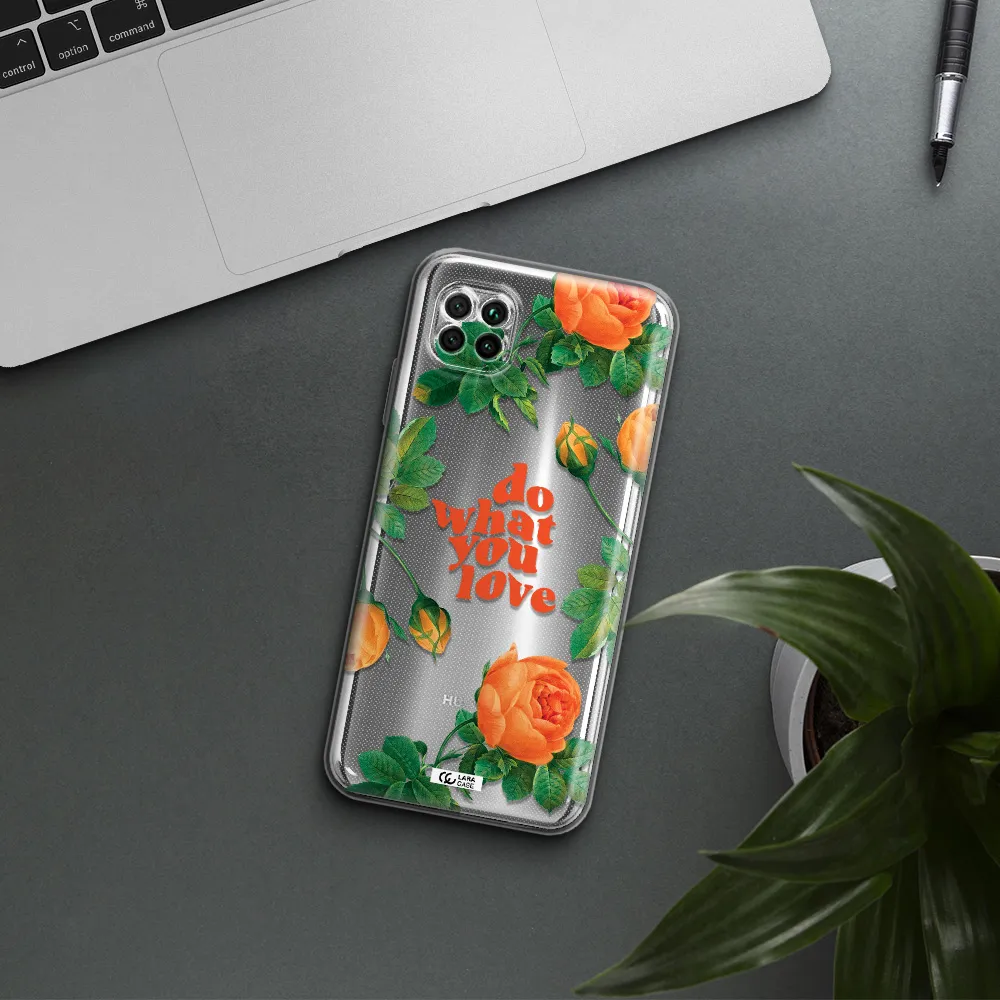 A Close Up Of Flowers Huawei Nova 7I Clear Tpu Case