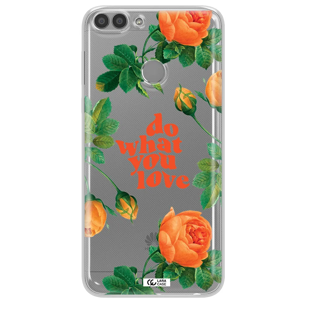 a close up of flowers Huawei P Smart 2017 Clear TPU Case