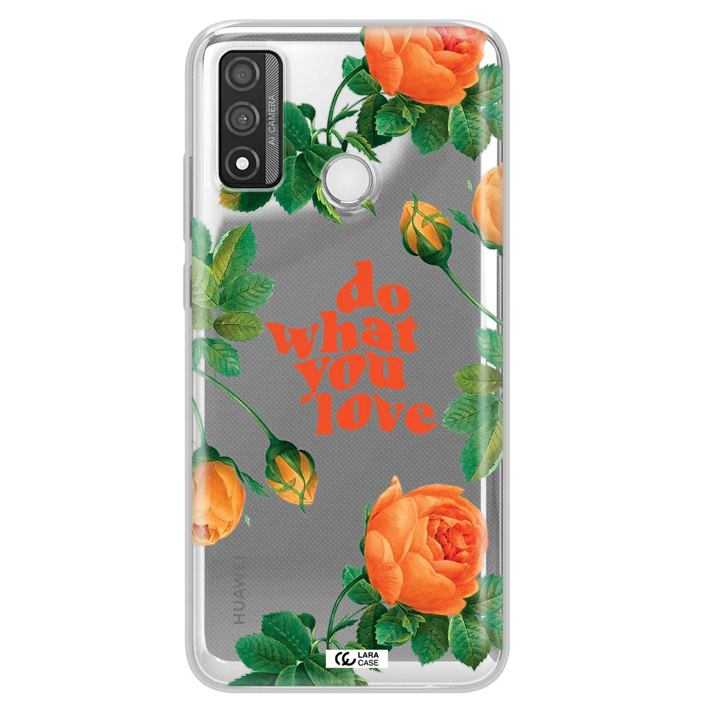 a close up of flowers Huawei P Smart 2020 Clear TPU Case