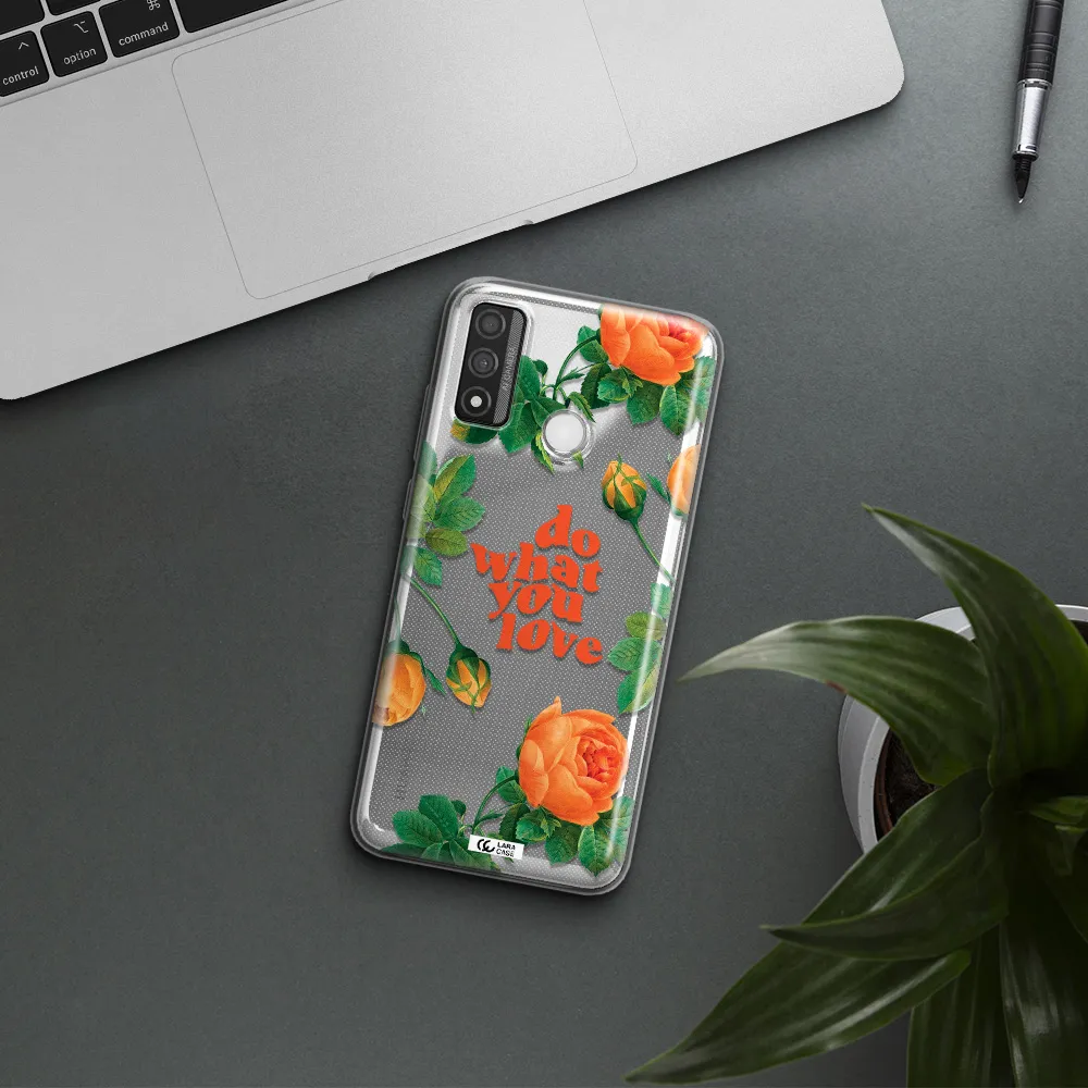 a close up of flowers Huawei P Smart 2020 Clear TPU Case