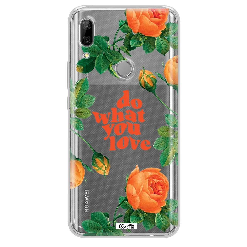 a close up of flowers Huawei P Smart Z Clear TPU Case