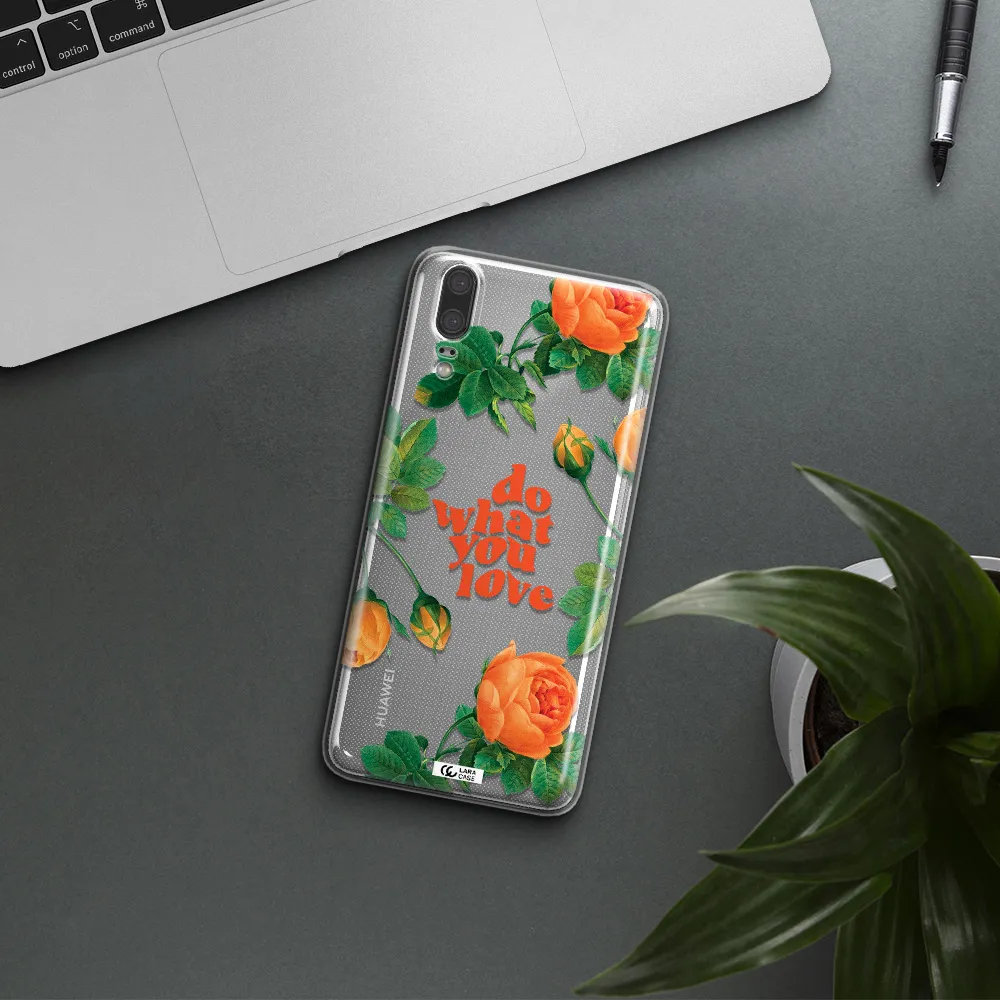 a close up of flowers Huawei P20 Clear TPU Case