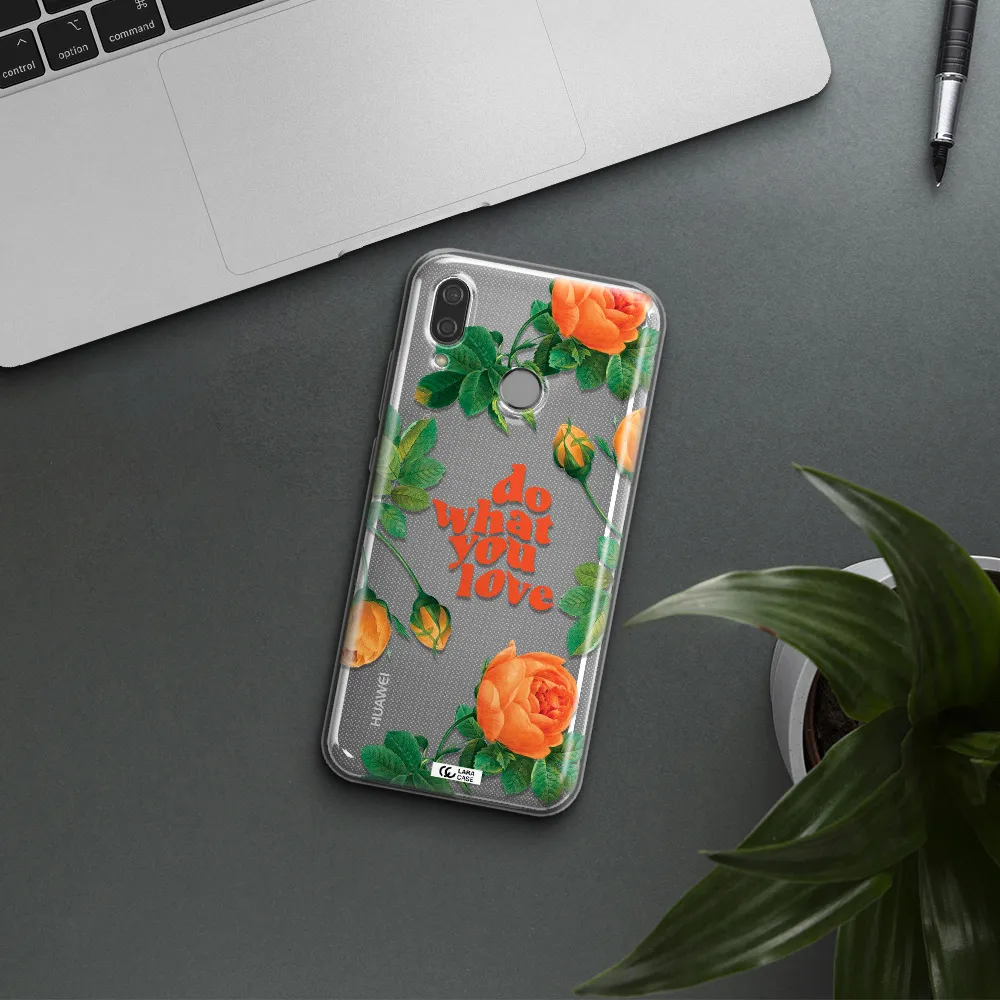 a close up of flowers Huawei P20 Lite Clear TPU Case