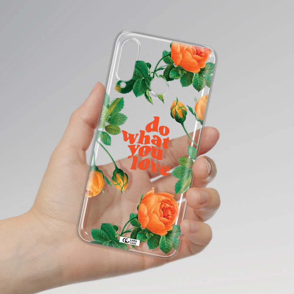 a close up of flowers Huawei P30 Lite Clear TPU Case