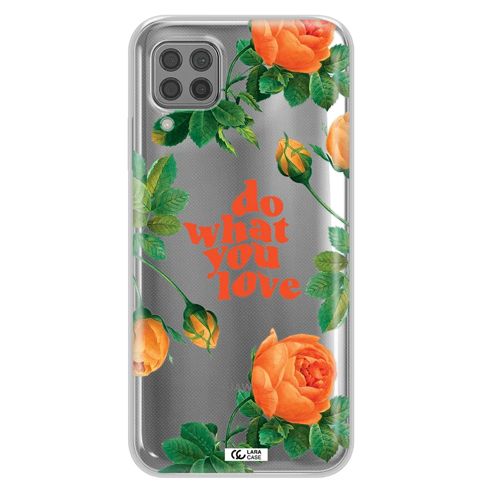 a close up of flowers Huawei P40 Lite Clear TPU Case