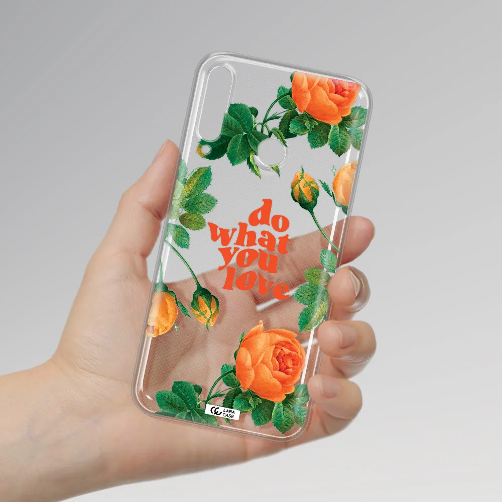 a close up of flowers Huawei P40 Lite E Clear TPU Case