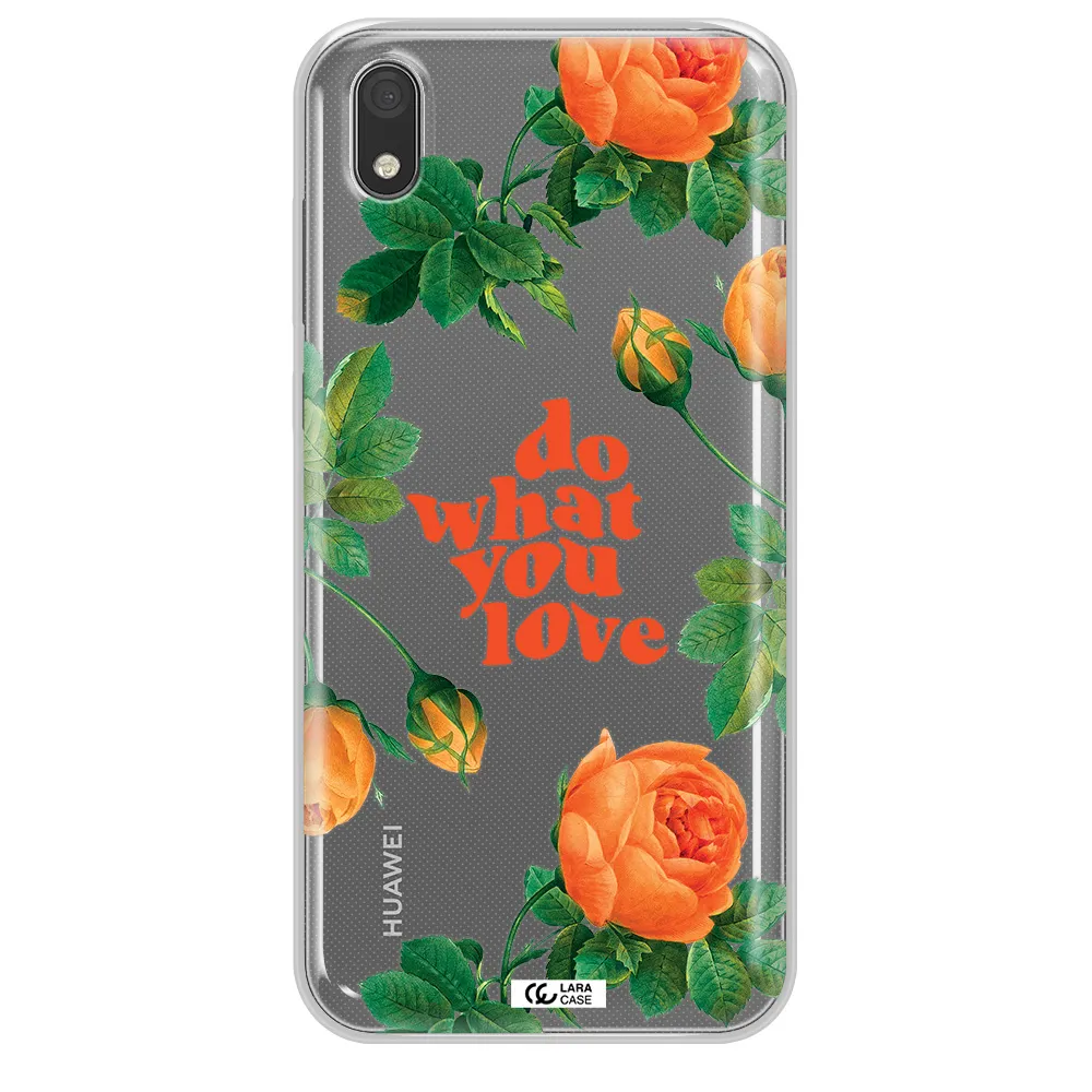 a close up of flowers Huawei Y5 2019 Clear TPU Case