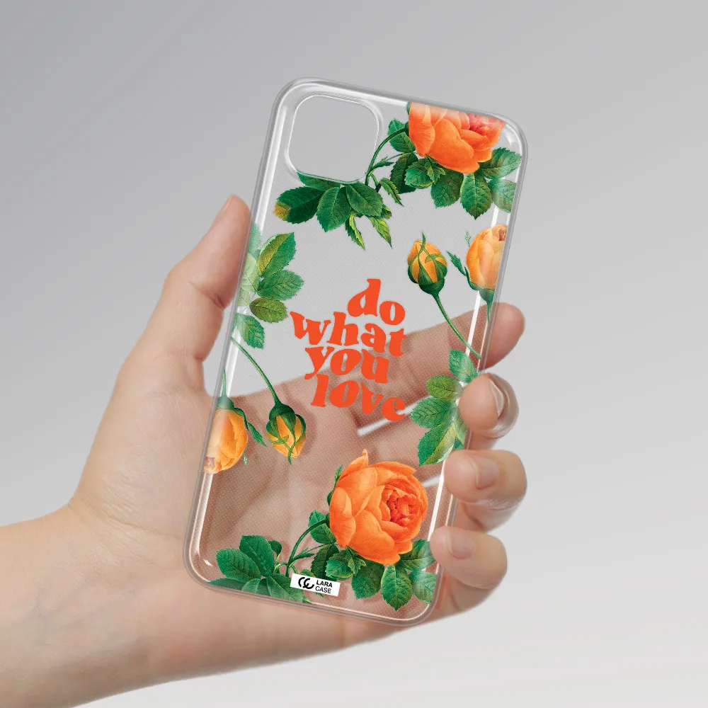 a close up of flowers Huawei Y5P Clear TPU Case