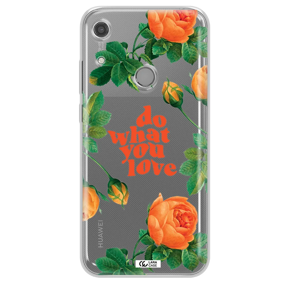 a close up of flowers Huawei Y6S Clear TPU Case