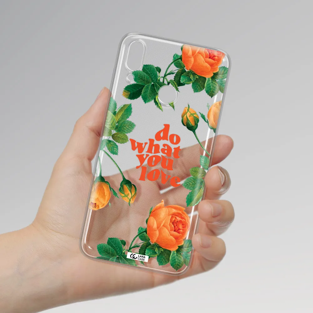 a close up of flowers Huawei Y9 2019 Clear TPU Case