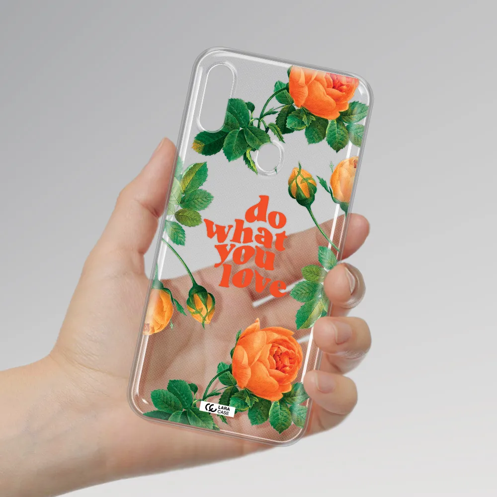 a close up of flowers Samsung A11 Clear TPU Case