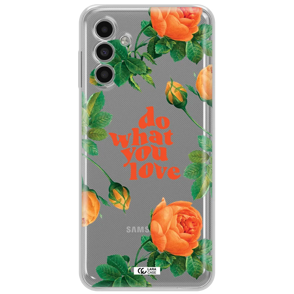 A Close Up Of Flowers Samsung A13 5G Clear Tpu Case