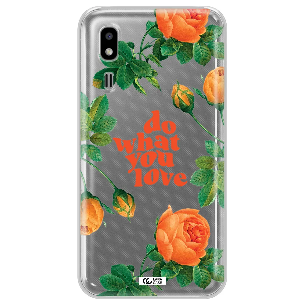 a close up of flowers Samsung A2 Core Clear TPU Case