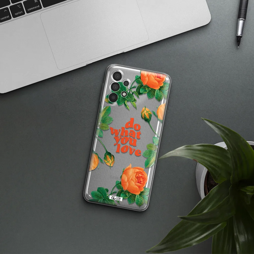 A Close Up Of Flowers Samsung A32 4G Clear Tpu Case