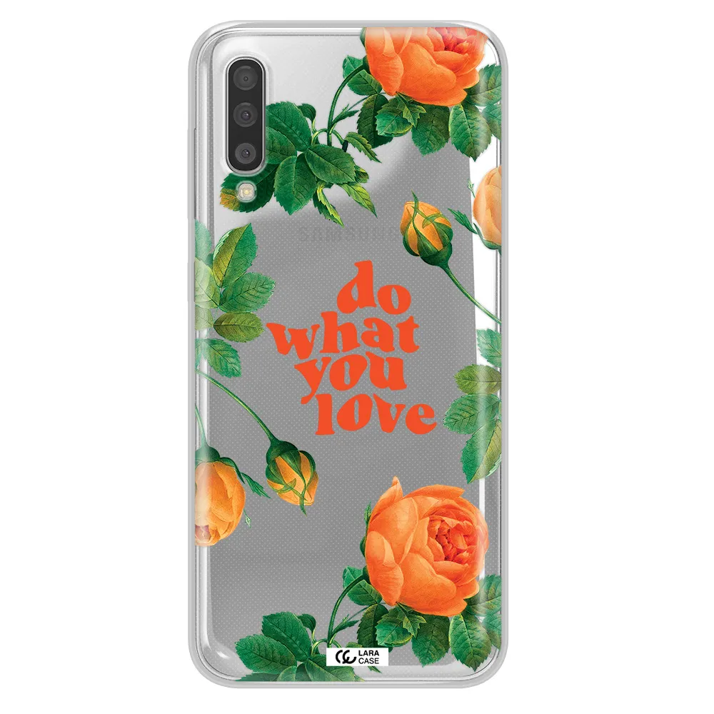 A Close Up Of Flowers Samsung A50S Clear Tpu Case