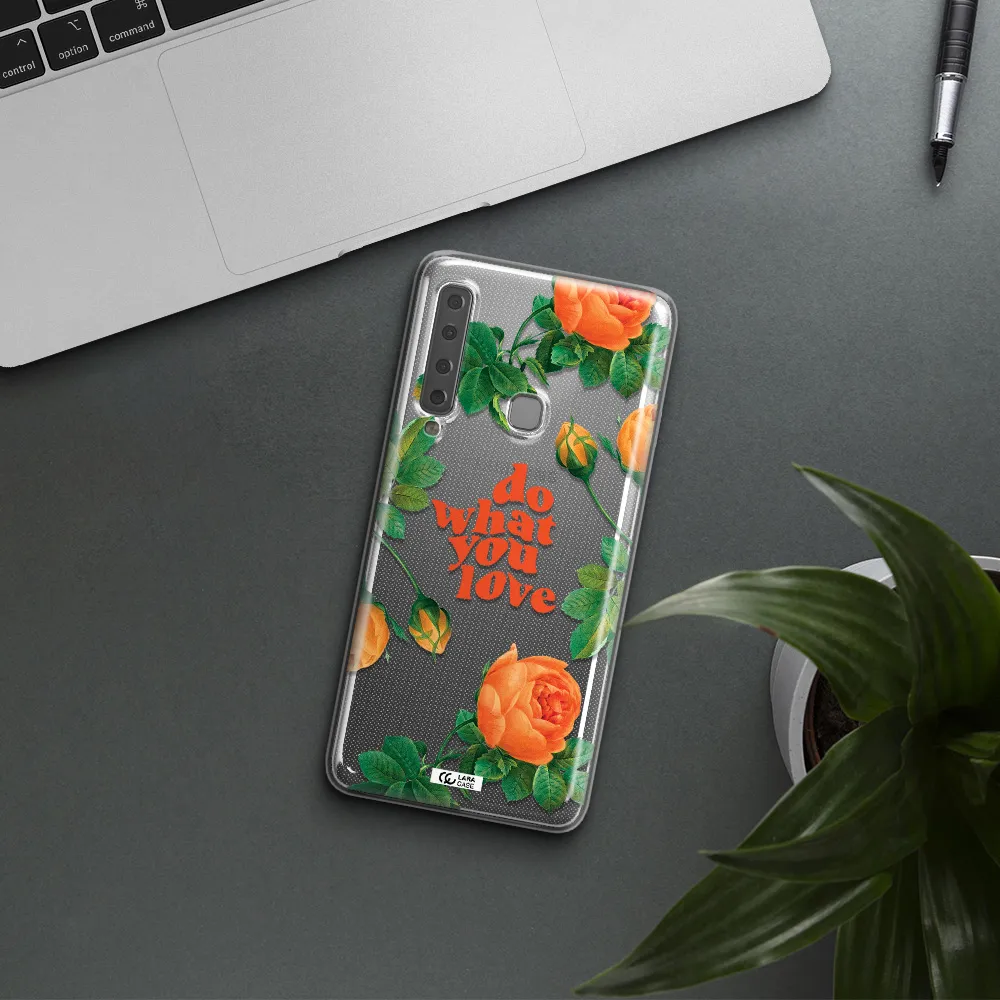 a close up of flowers Samsung A9 2018 Clear TPU Case