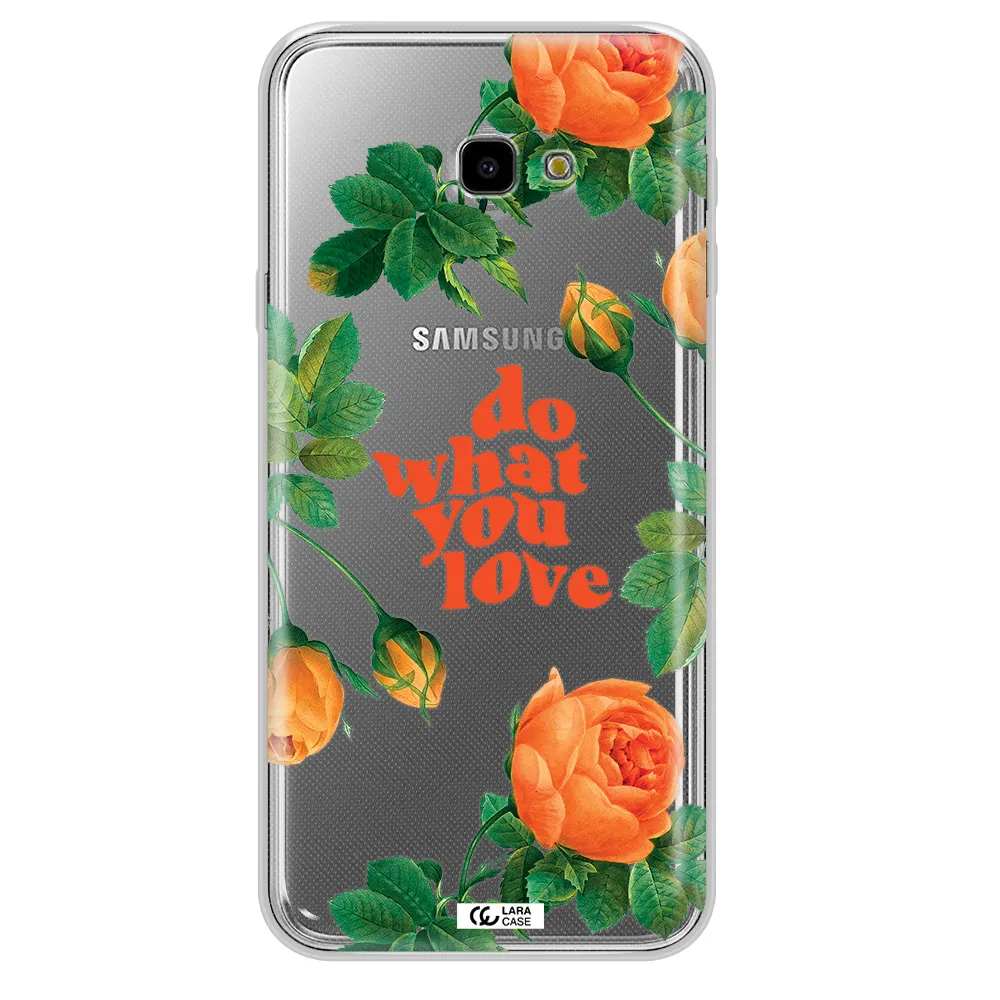 a close up of flowers Samsung J4 Plus Clear TPU Case