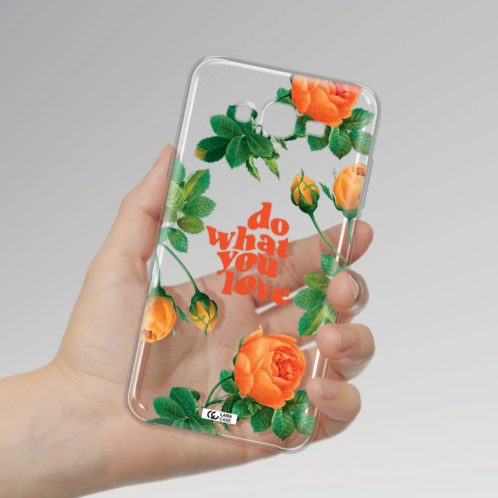 a close up of flowers Samsung J7 2015 Clear TPU Case