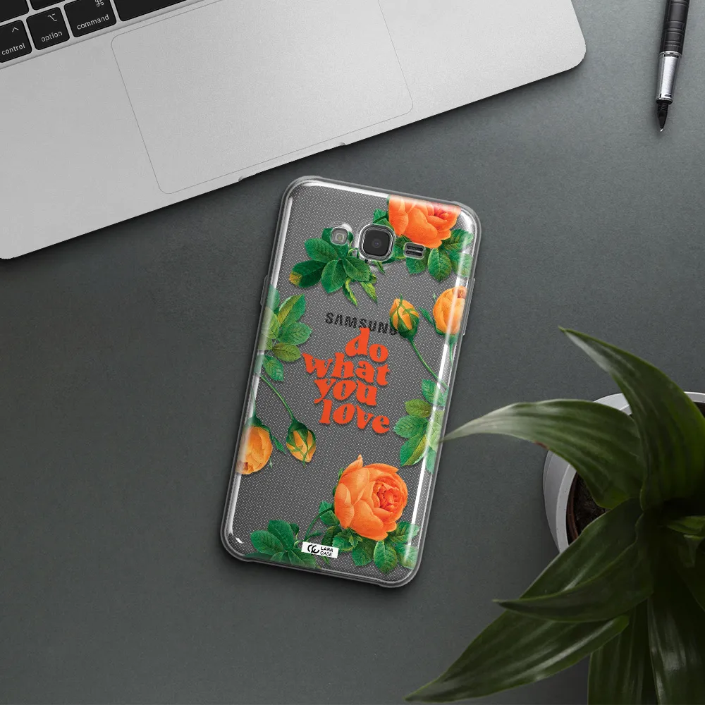 a close up of flowers Samsung J7 2015 Clear TPU Case