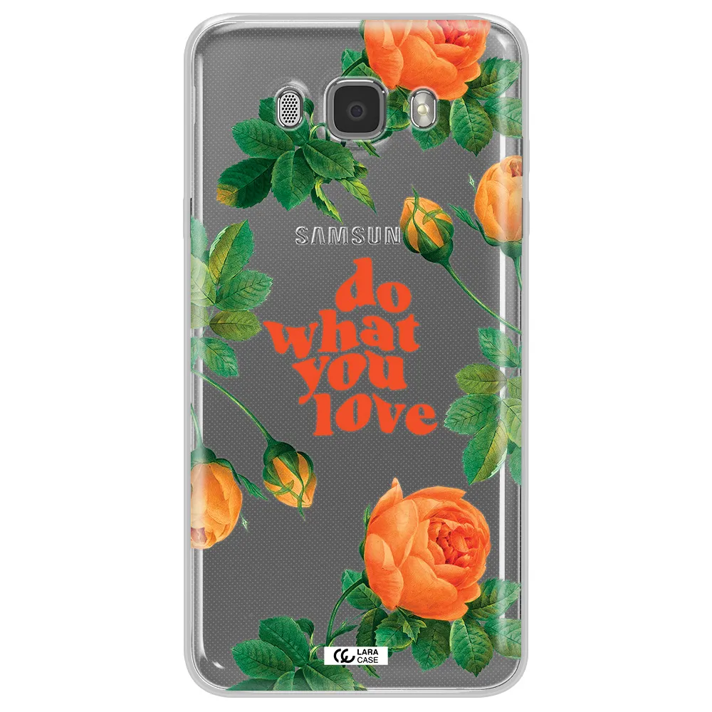 a close up of flowers Samsung J7 2016 Clear TPU Case