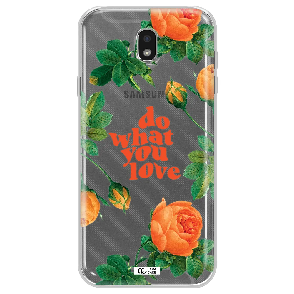 a close up of flowers Samsung J7 Pro Clear TPU Case