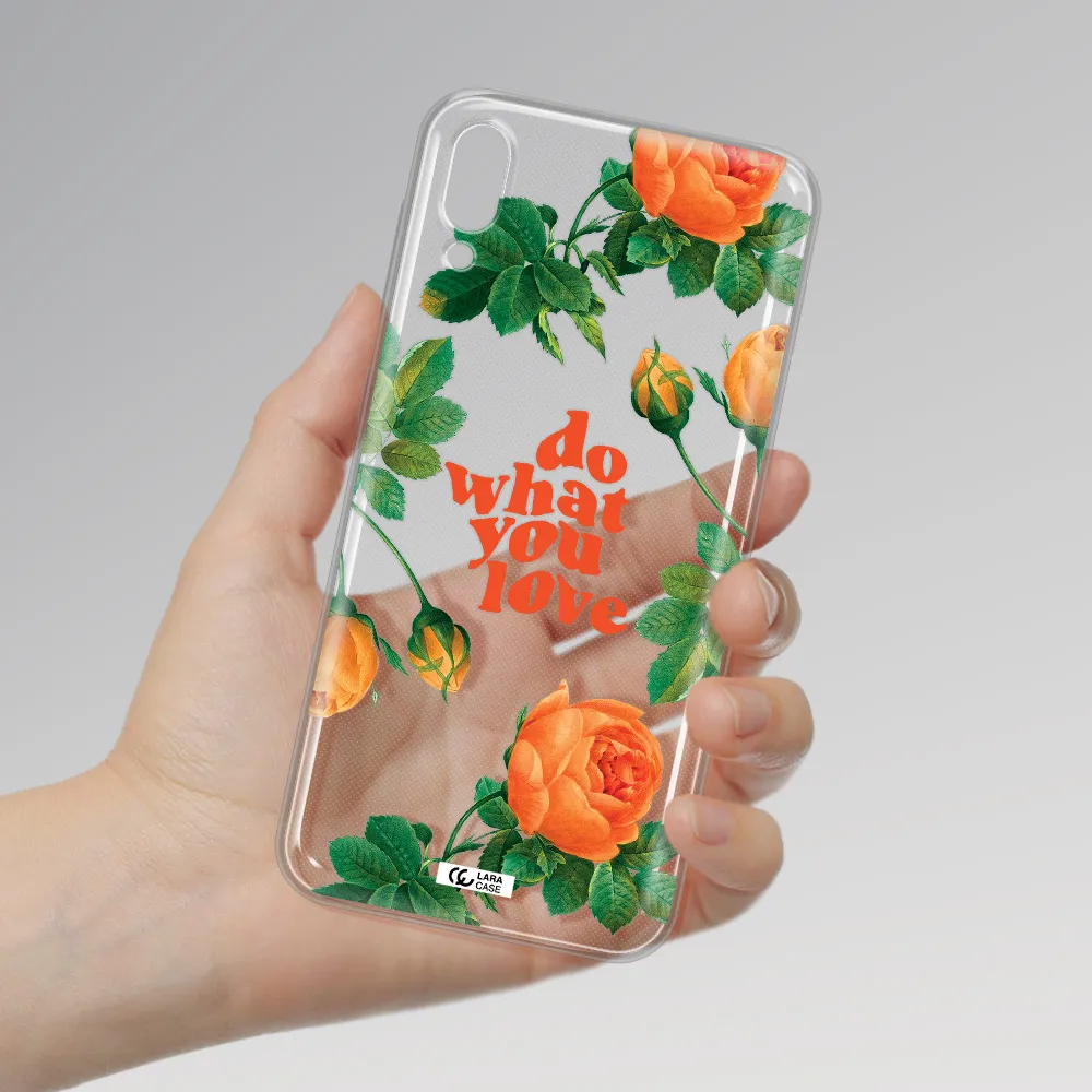 a close up of flowers Samsung M10 Clear TPU Case
