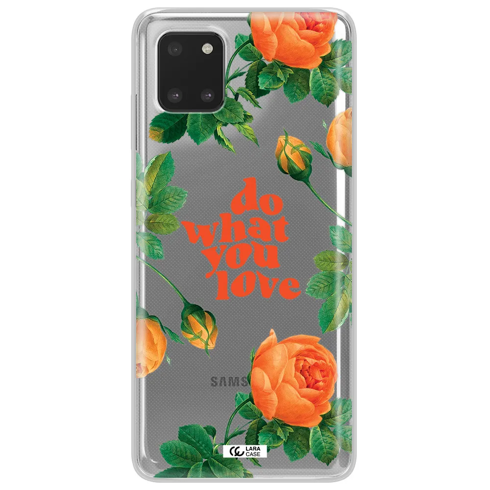 a close up of flowers Samsung Note 10 Lite Clear TPU Case