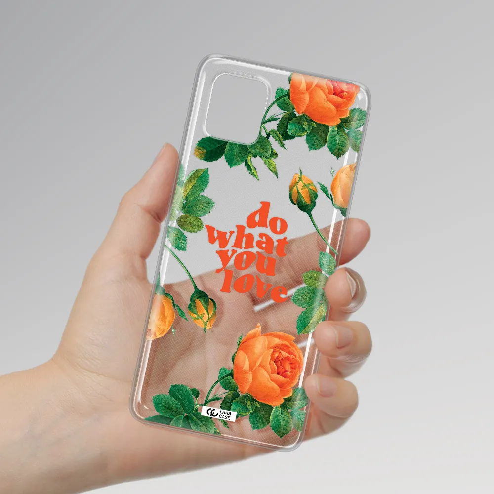 a close up of flowers Samsung Note 10 Lite Clear TPU Case