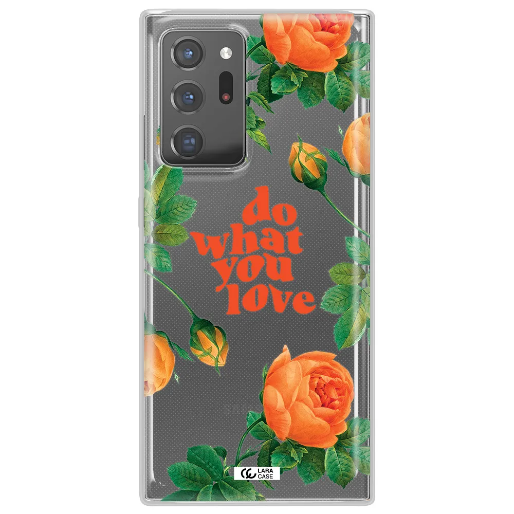 a close up of flowers Samsung Note 20 Ultra Clear TPU Case