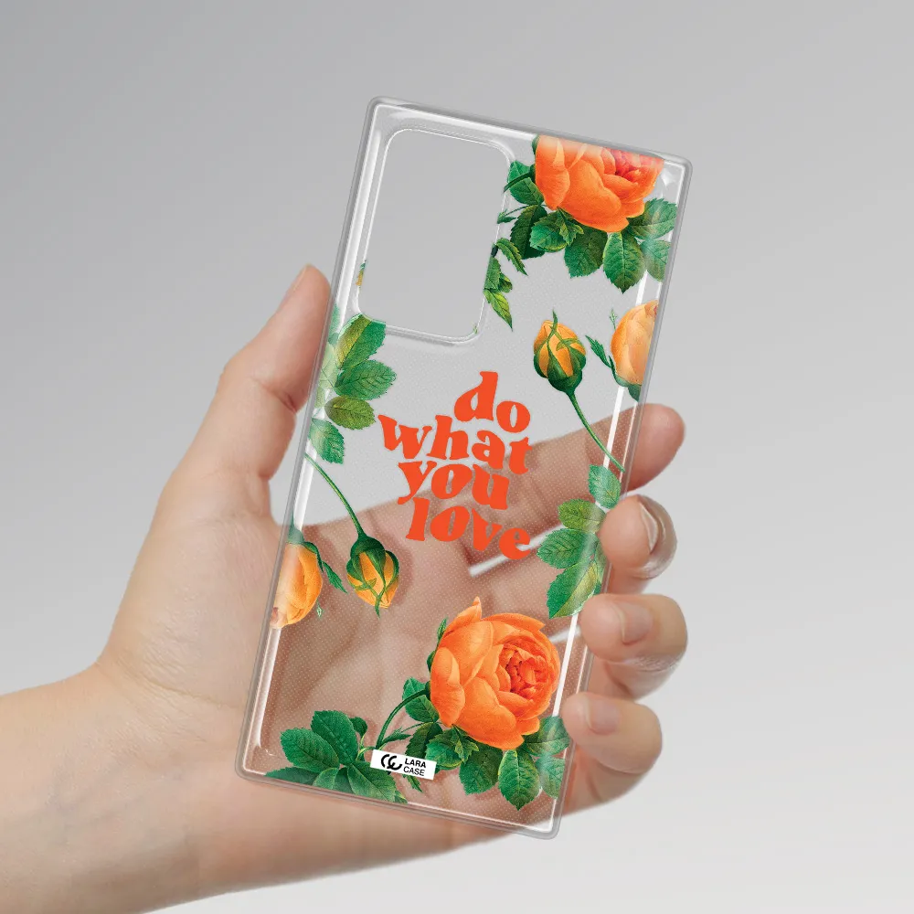 a close up of flowers Samsung Note 20 Ultra Clear TPU Case