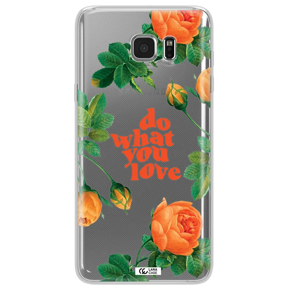 a close up of flowers Samsung Note 5 Clear TPU Case