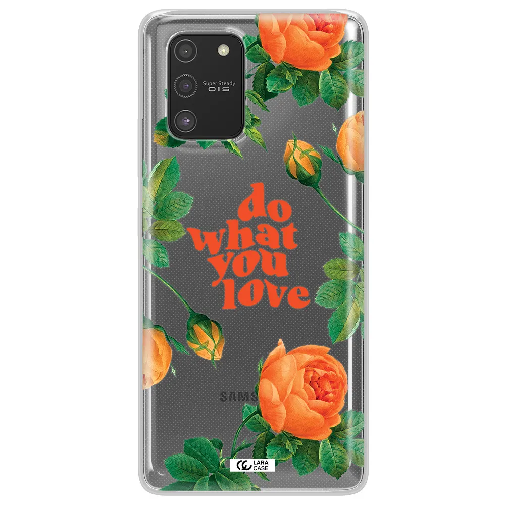 a close up of flowers Samsung S10 Lite Clear TPU Case