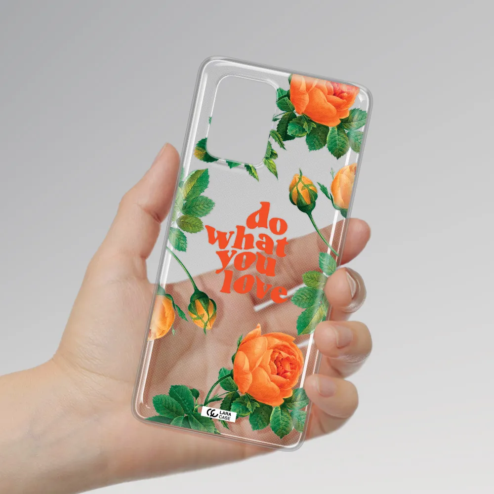 a close up of flowers Samsung S10 Lite Clear TPU Case