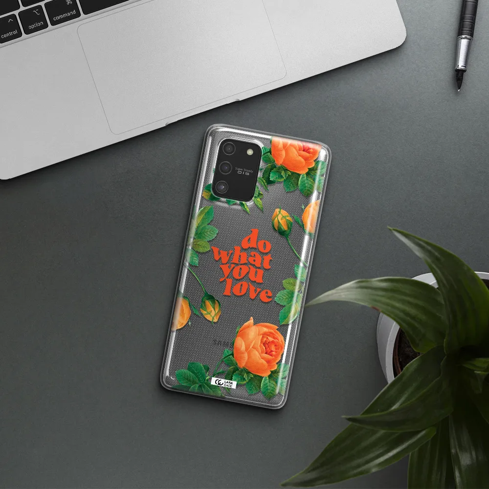 a close up of flowers Samsung S10 Lite Clear TPU Case