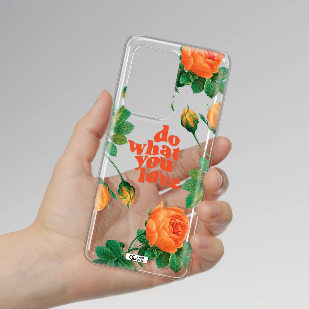 a close up of flowers Samsung S20 Ultra Clear TPU Case