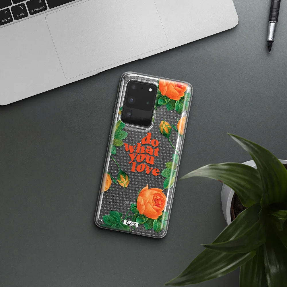 a close up of flowers Samsung S20 Ultra Clear TPU Case