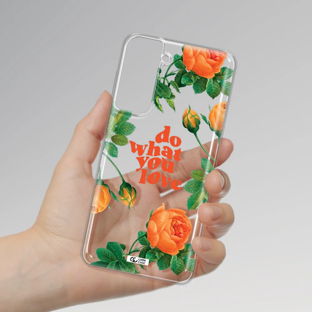A Close Up Of Flowers Samsung S21 Fe Clear Tpu Case