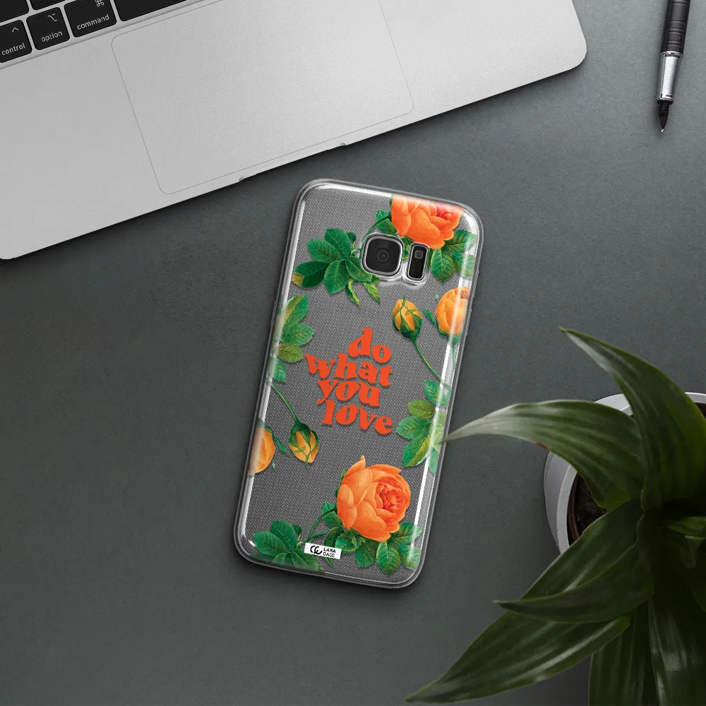 a close up of flowers Samsung S7 Edge Clear TPU Case