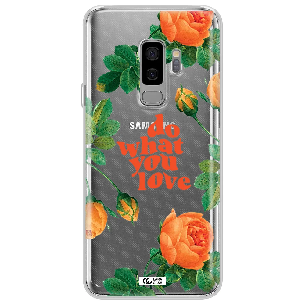 a close up of flowers Samsung S9 Plus Clear TPU Case