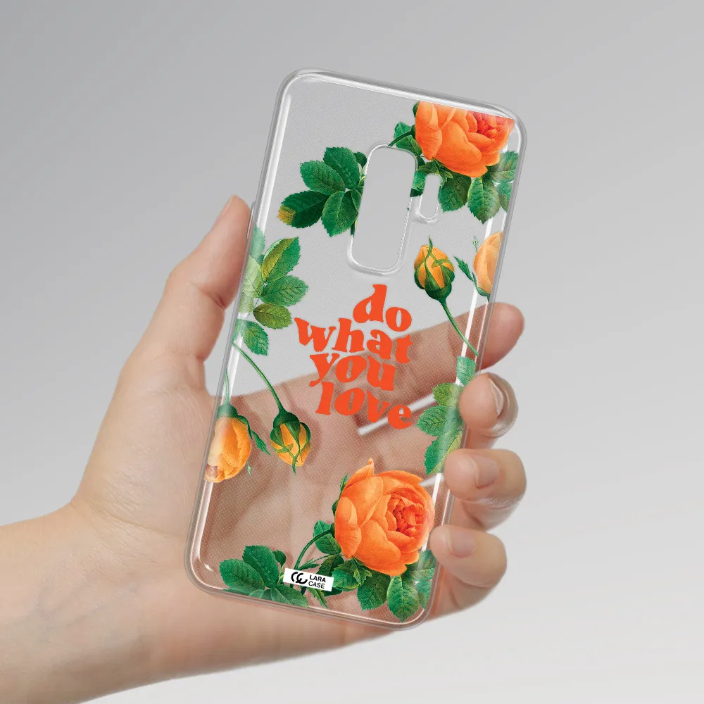a close up of flowers Samsung S9 Plus Clear TPU Case