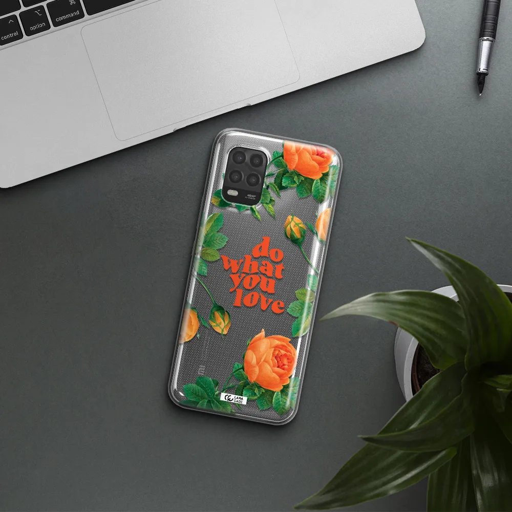 a close up of flowers Xiaomi Mi 10 Lite Clear TPU Case