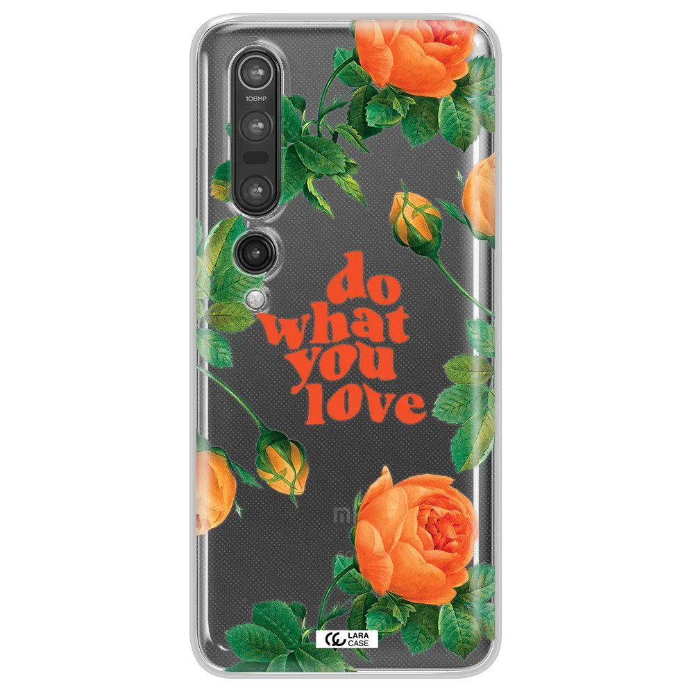 a close up of flowers Xiaomi Mi 10 Pro Clear TPU Case