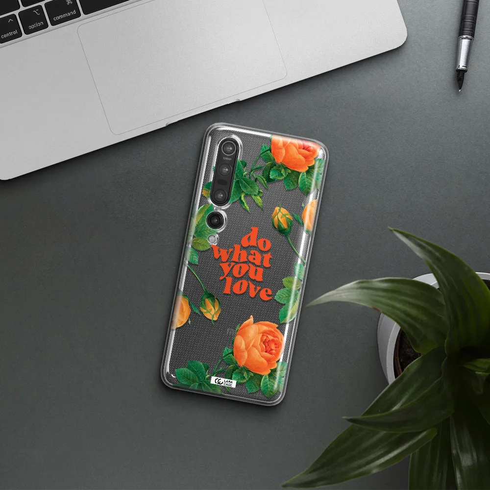 a close up of flowers Xiaomi Mi 10 Pro Clear TPU Case